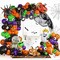 Pumpkin Boo Mummy Foil Balloons for Horror Halloween Party Decorations(Orange, Black, Purple, Green)